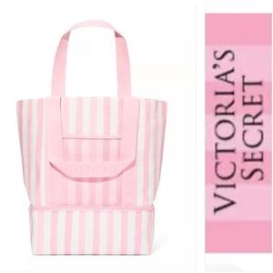 NWOT Victoria's Secret Pink and White Cooler Tote Bag